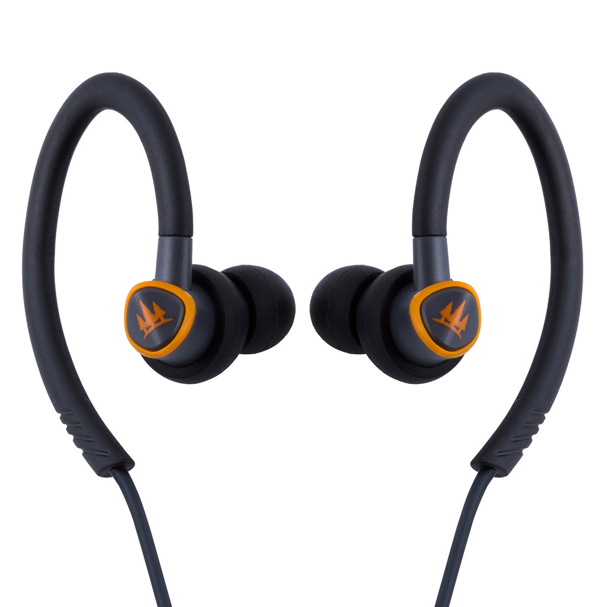 EcoSurvivor Durable Sweat Resistant Earbuds with Mic, Black