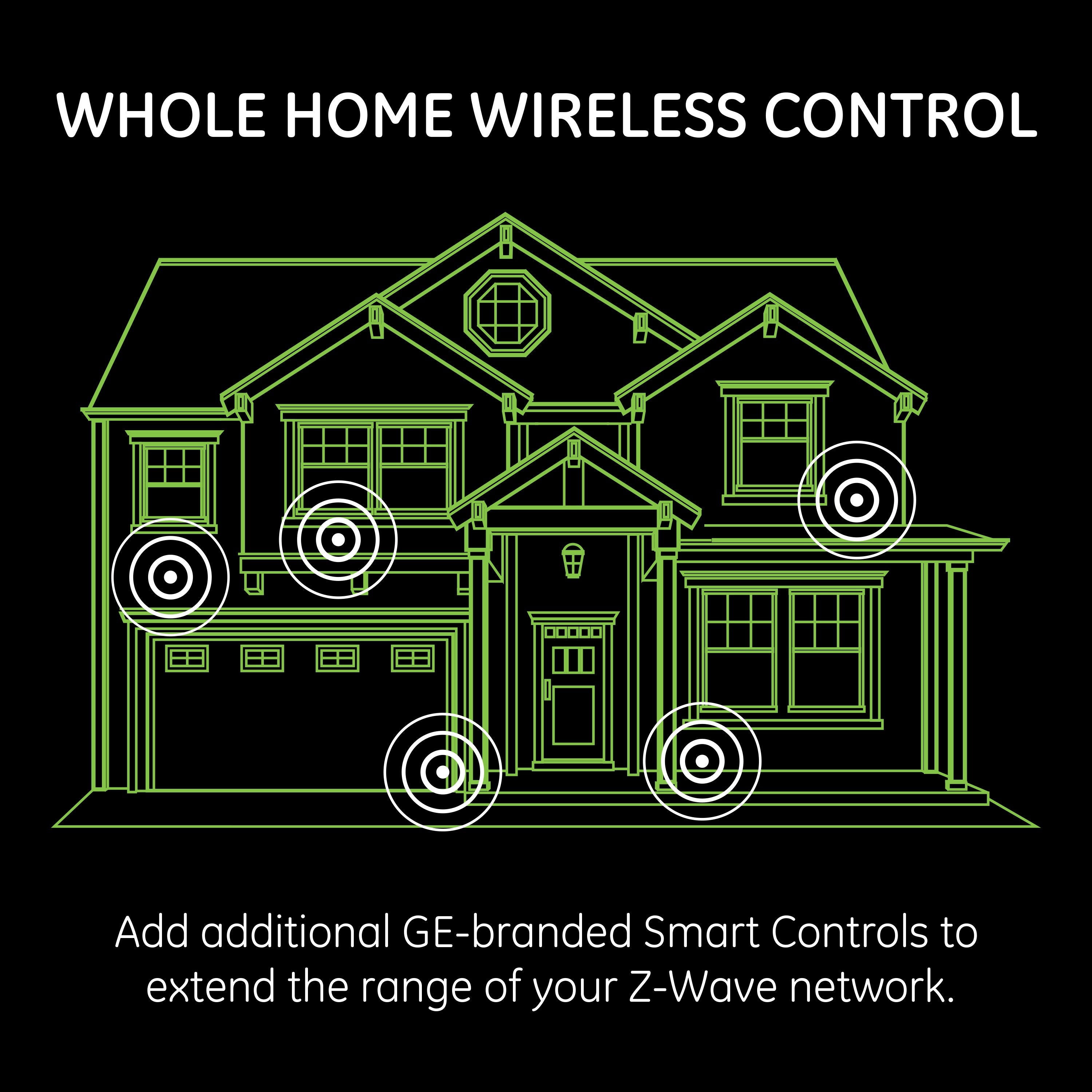 Enbrighten Z-Wave Plug-In Outdoor Smart Switch, Black