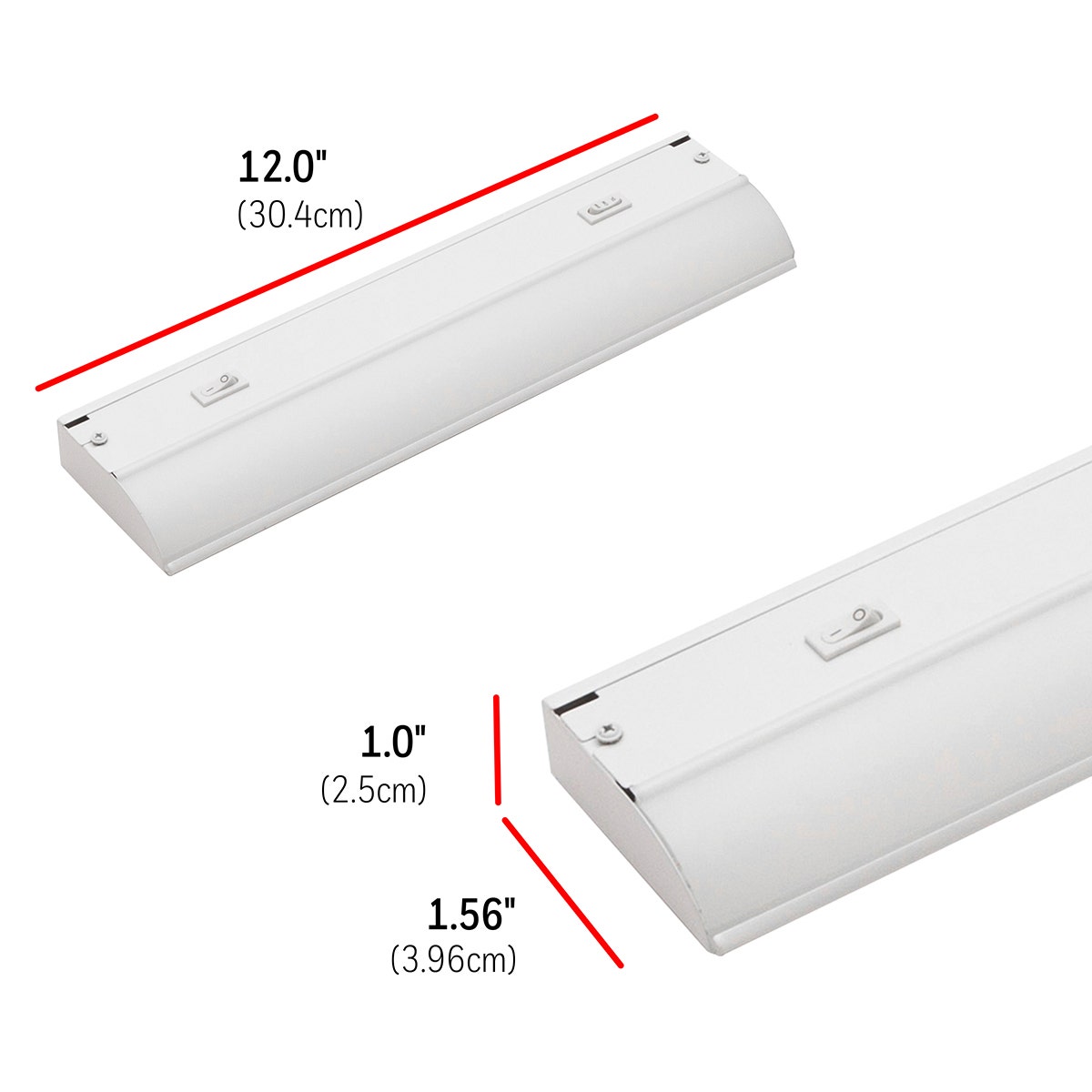 UltraPro 12in. Direct Wire Color-Select LED Light Fixture, White