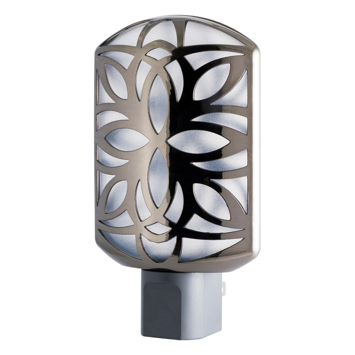 GE Light Sensing LED Night Light, Brushed Nickel