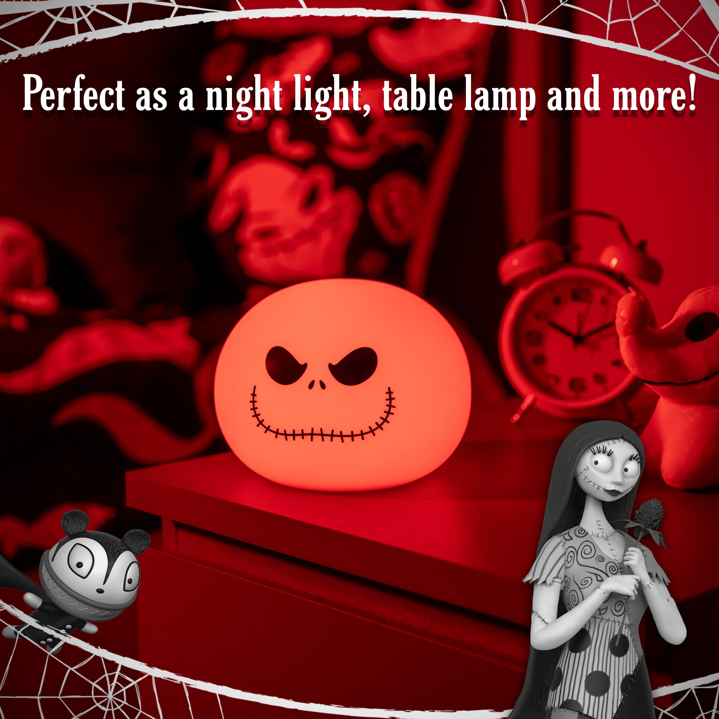 Disney Jack Skellington Color-Changing Tabletop LED Night Light, White