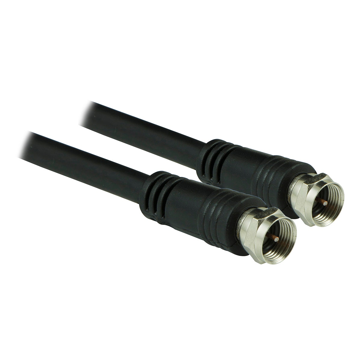 GE 6ft. RG6 Coaxial Cable with F-Type Connectors, Black