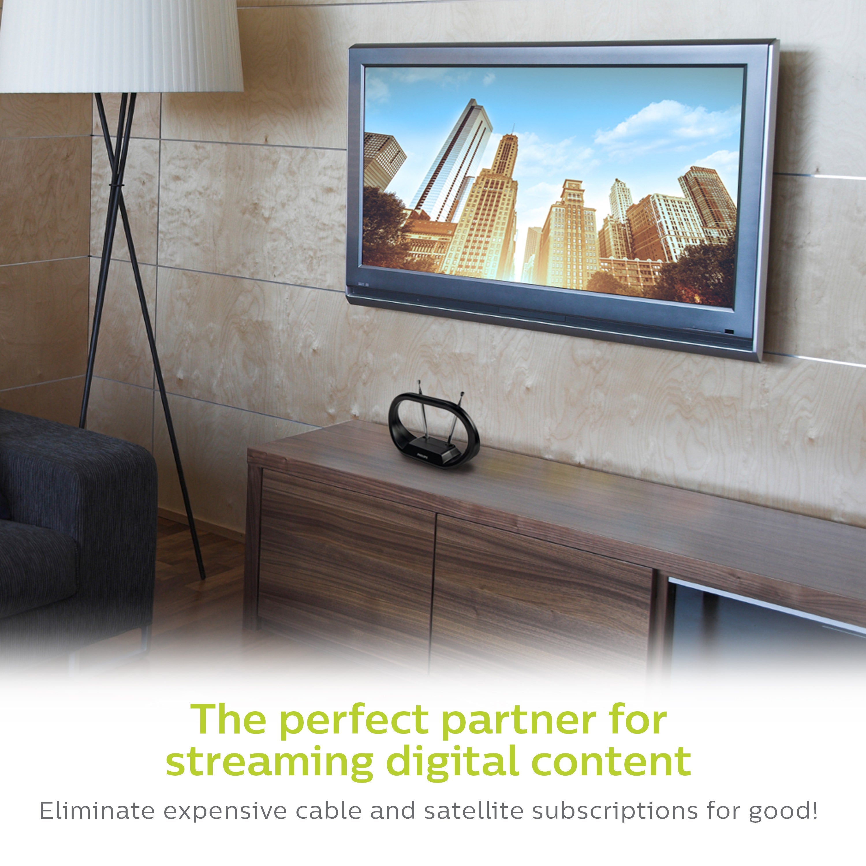 Philips Modern Loop HD Antenna, Black