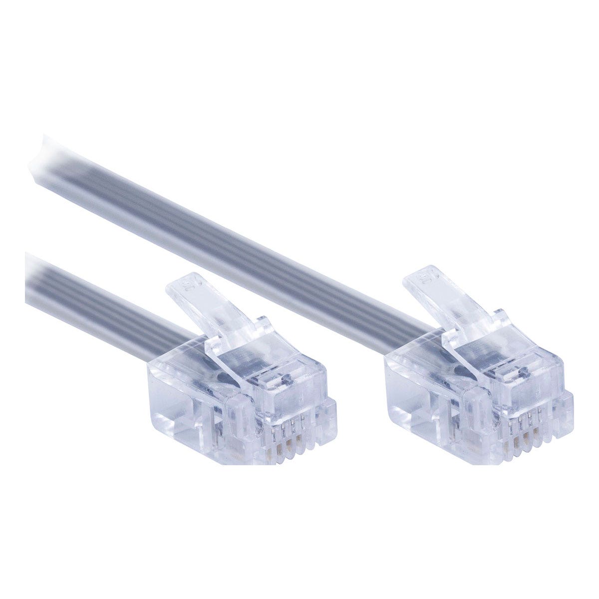 Power Gear 15 ft. Phone Line Cord, Gray