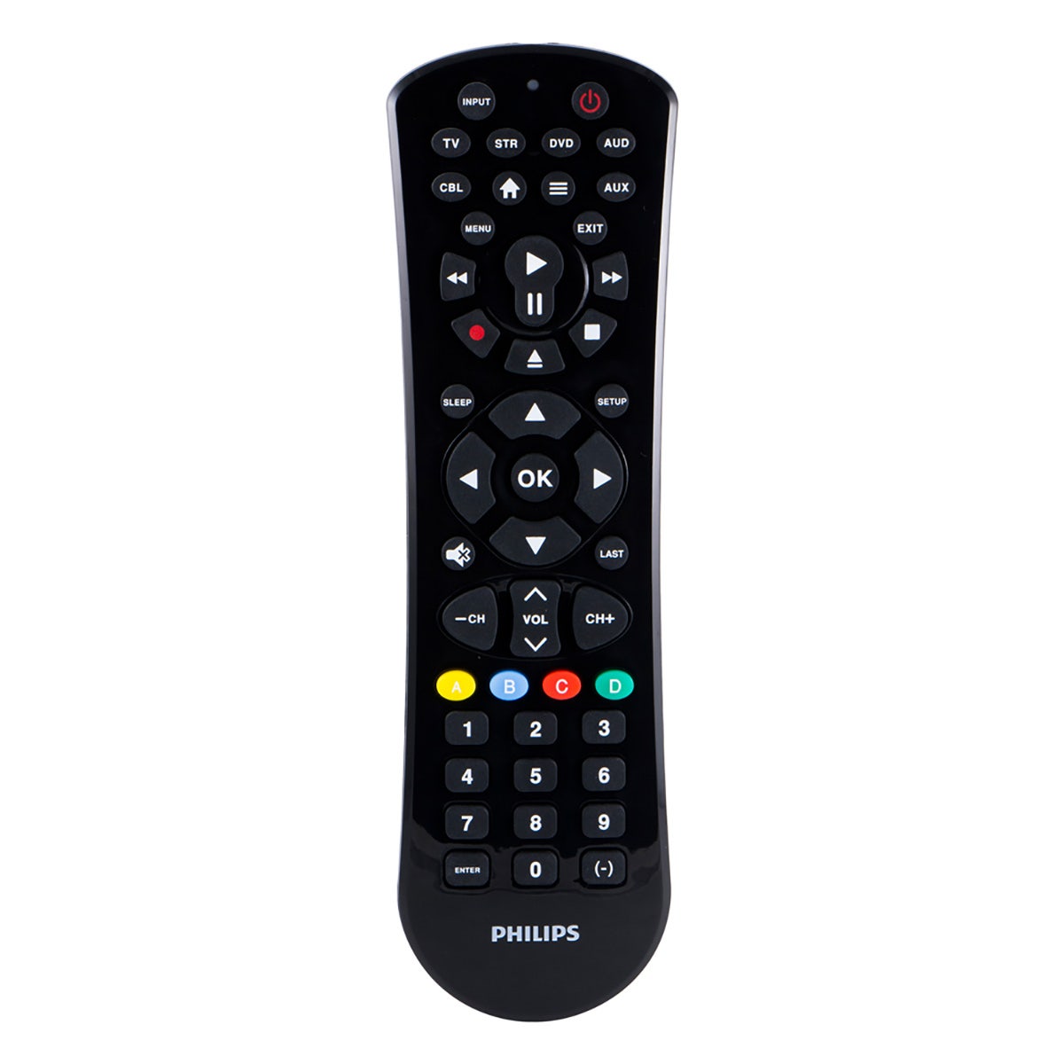 Philips 6-Device Universal Remote, Black