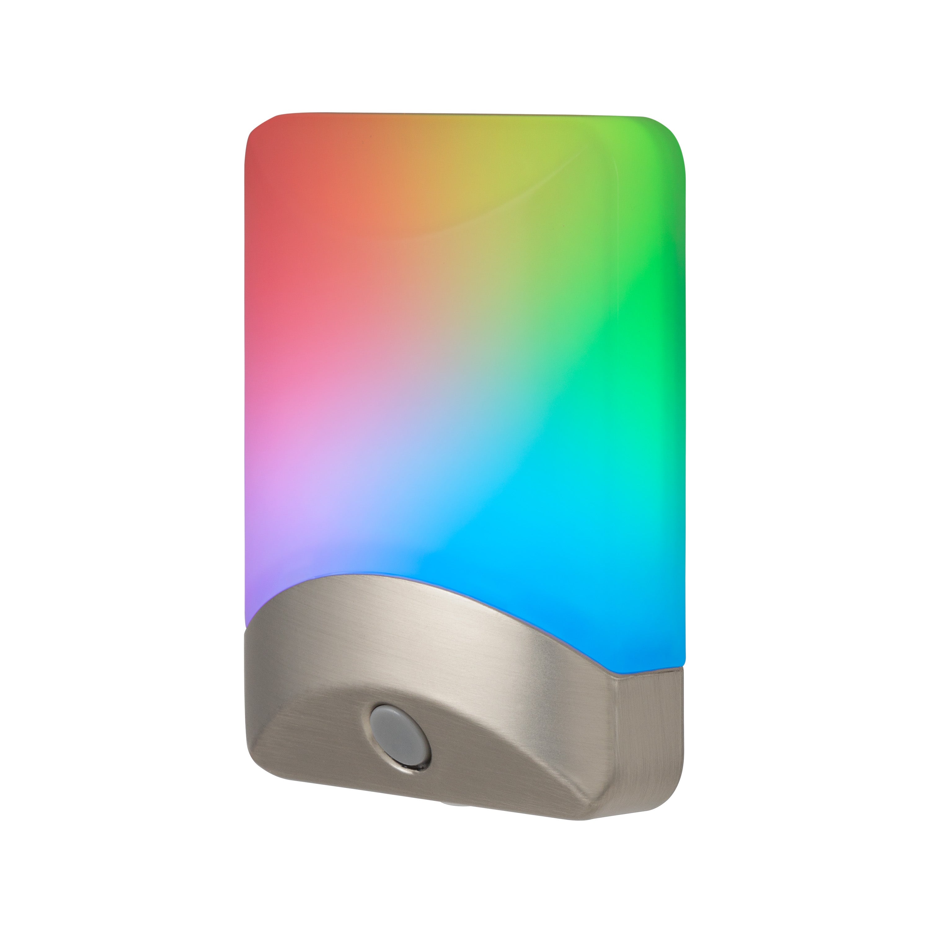 GE Color Changing Light Sensing LED Night Light, Brushed Nickel