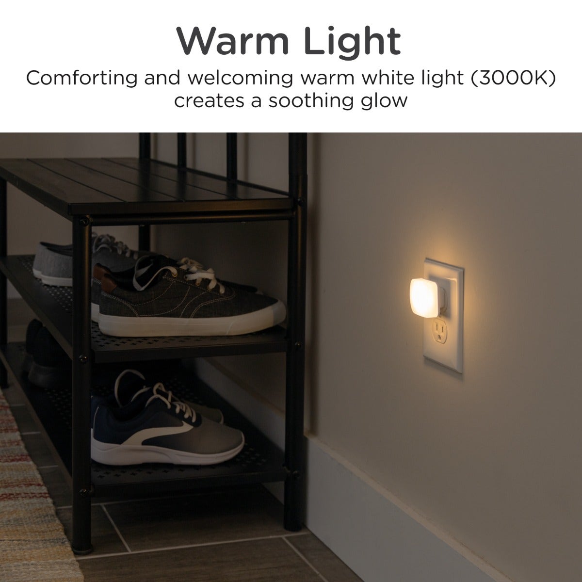 Lights by Night Square GLO Dot LED Night Light, White, 6 Pack