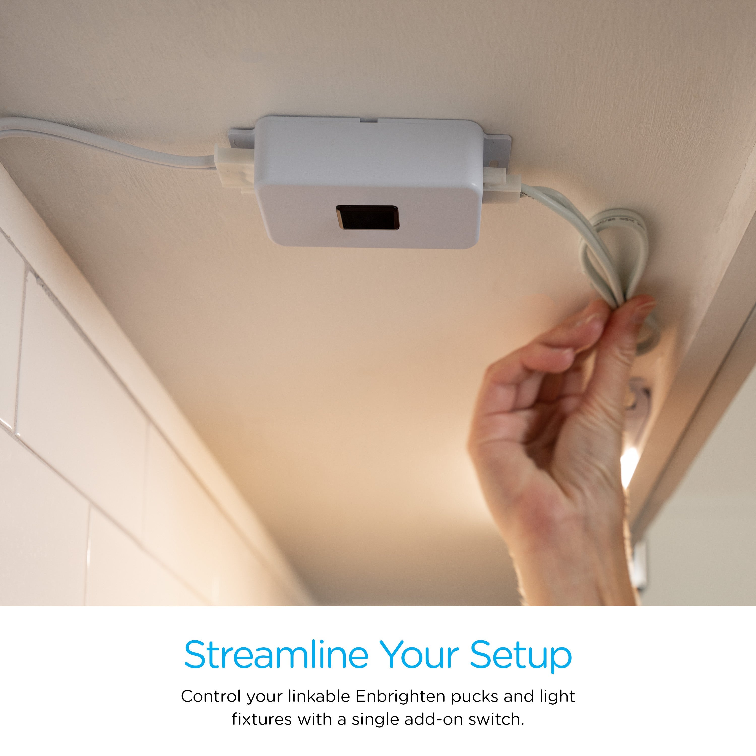 Enbrighten BrightLink Motion-Activated Switch, White