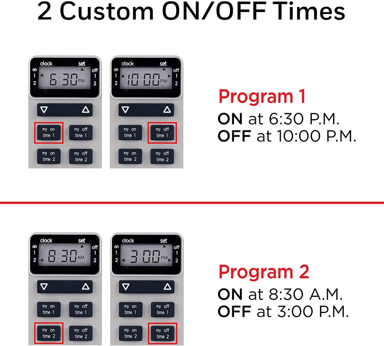 UltraPro Outdoor Plug-In 1-Outlet Digital Timer, Gray