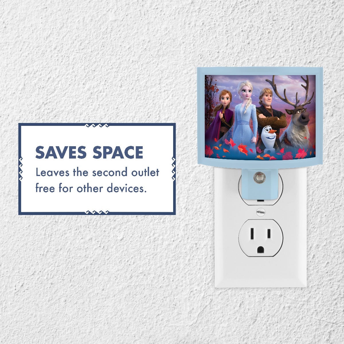 Disney Frozen II Wrap Shade LED Night Light, Blue