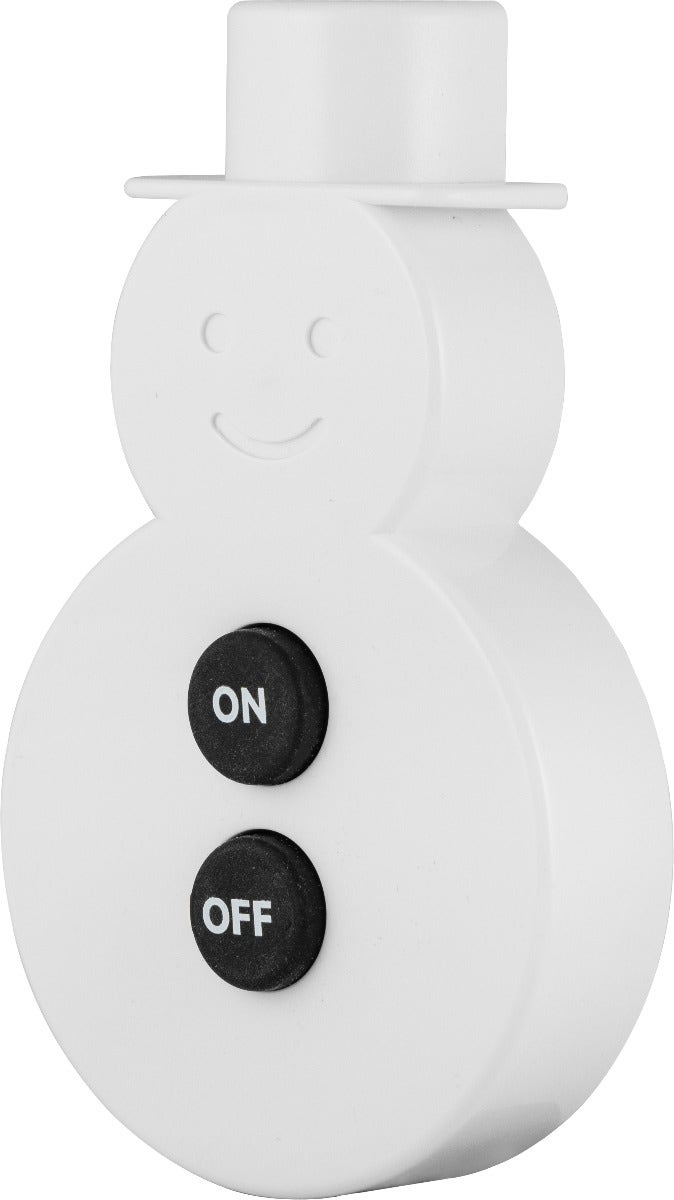 Philips Plug-In On/Off Switch with Snowman Remote, White