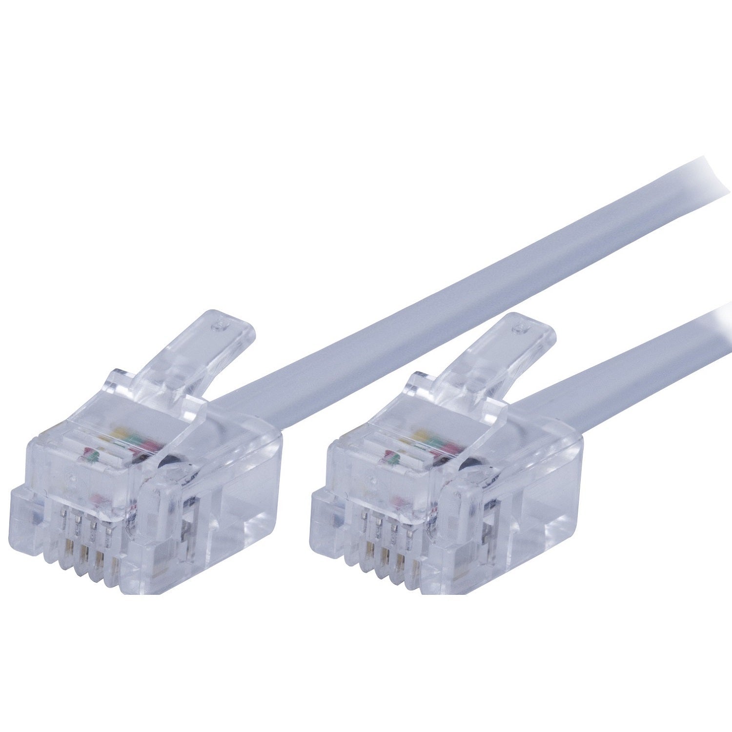 Power Gear 50ft. Phone Line Cord, White