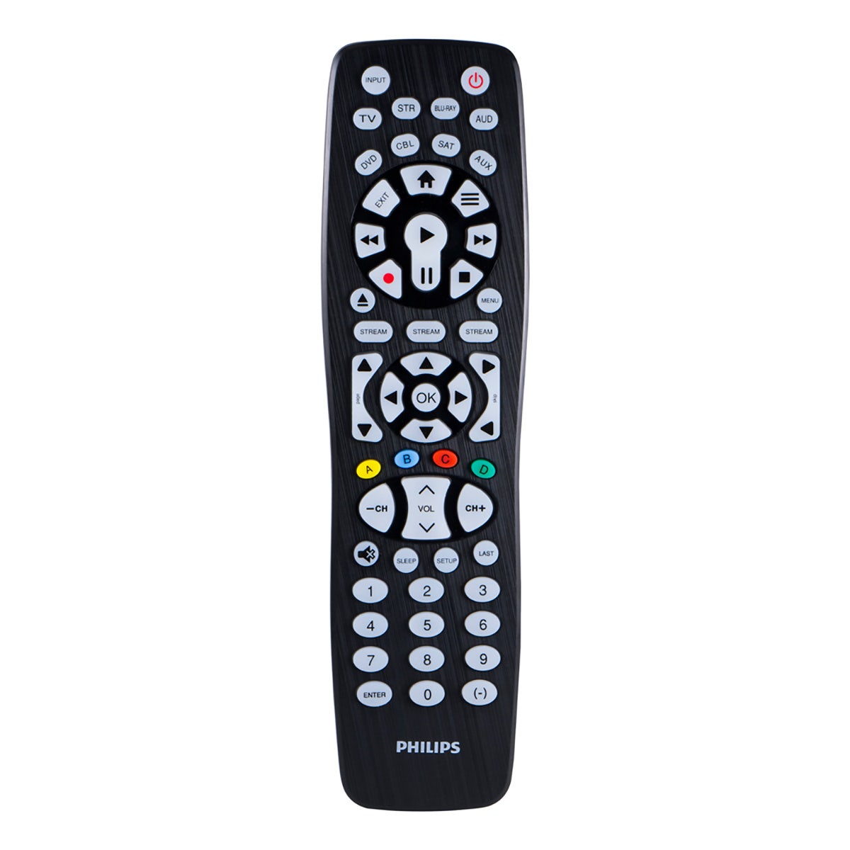 Philips Elite 8-Device Universal Remote, Black
