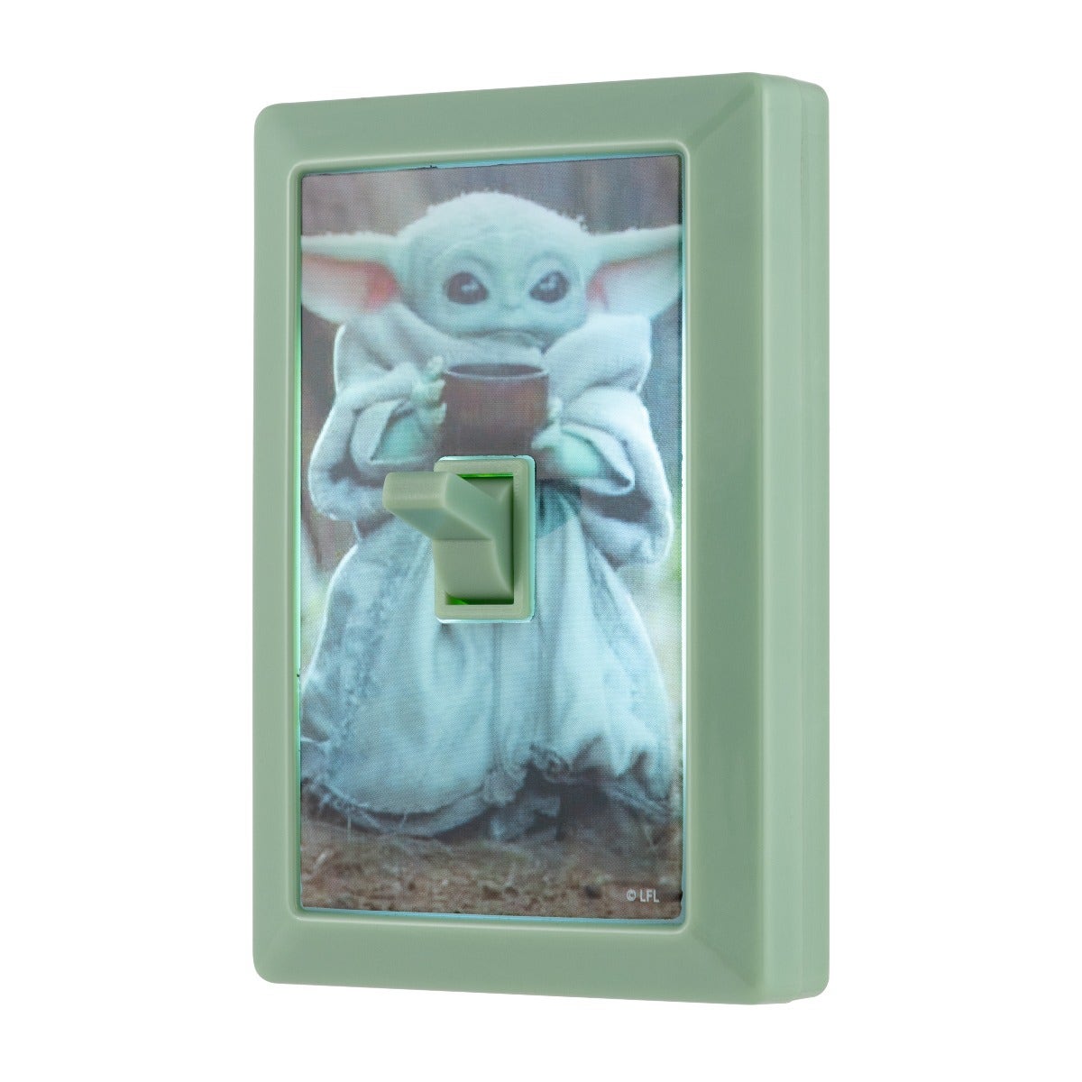 Star Wars The Mandalorian The Child Battery Operated LED Light Switch, Green