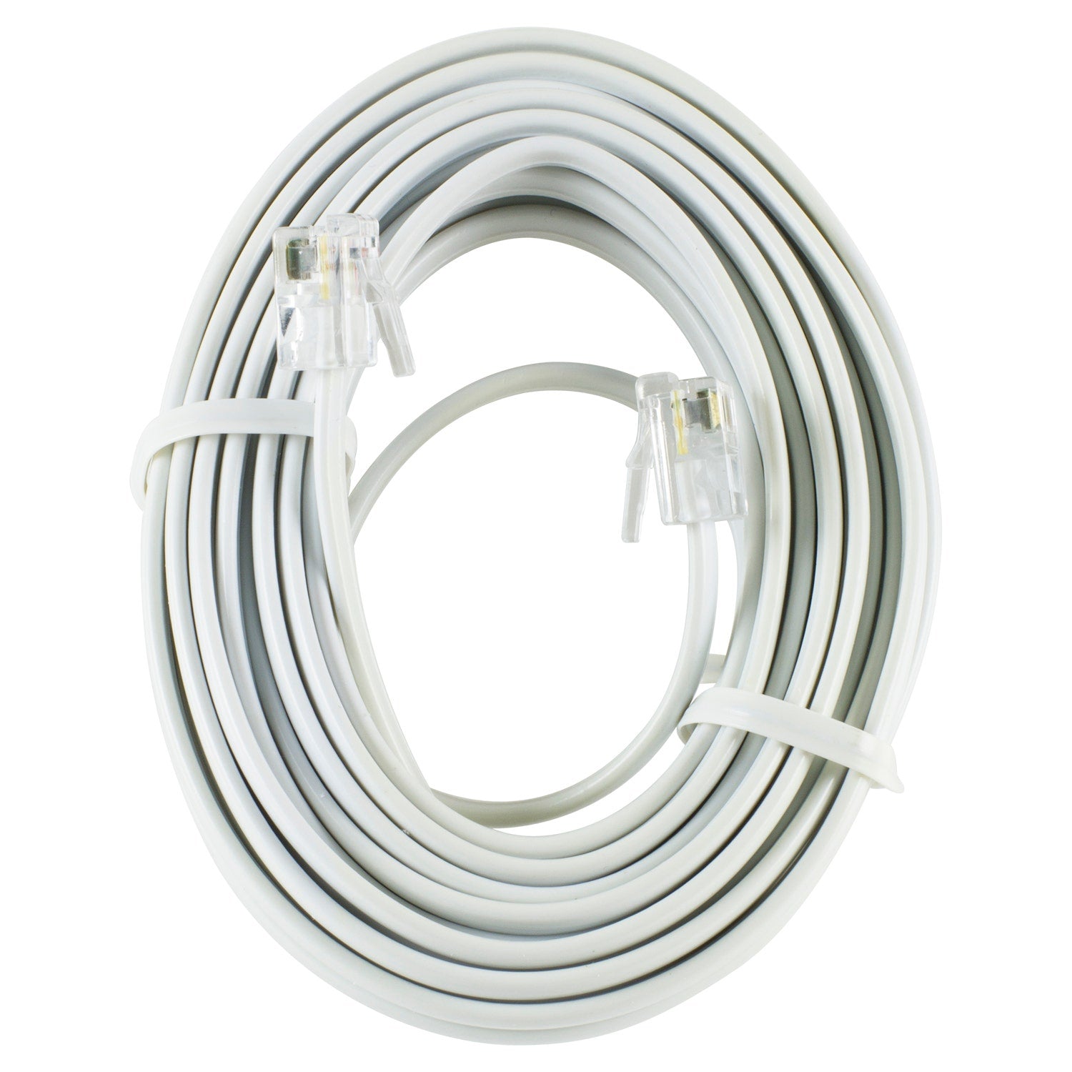 Power Gear 25ft. Phone Line Cord, White