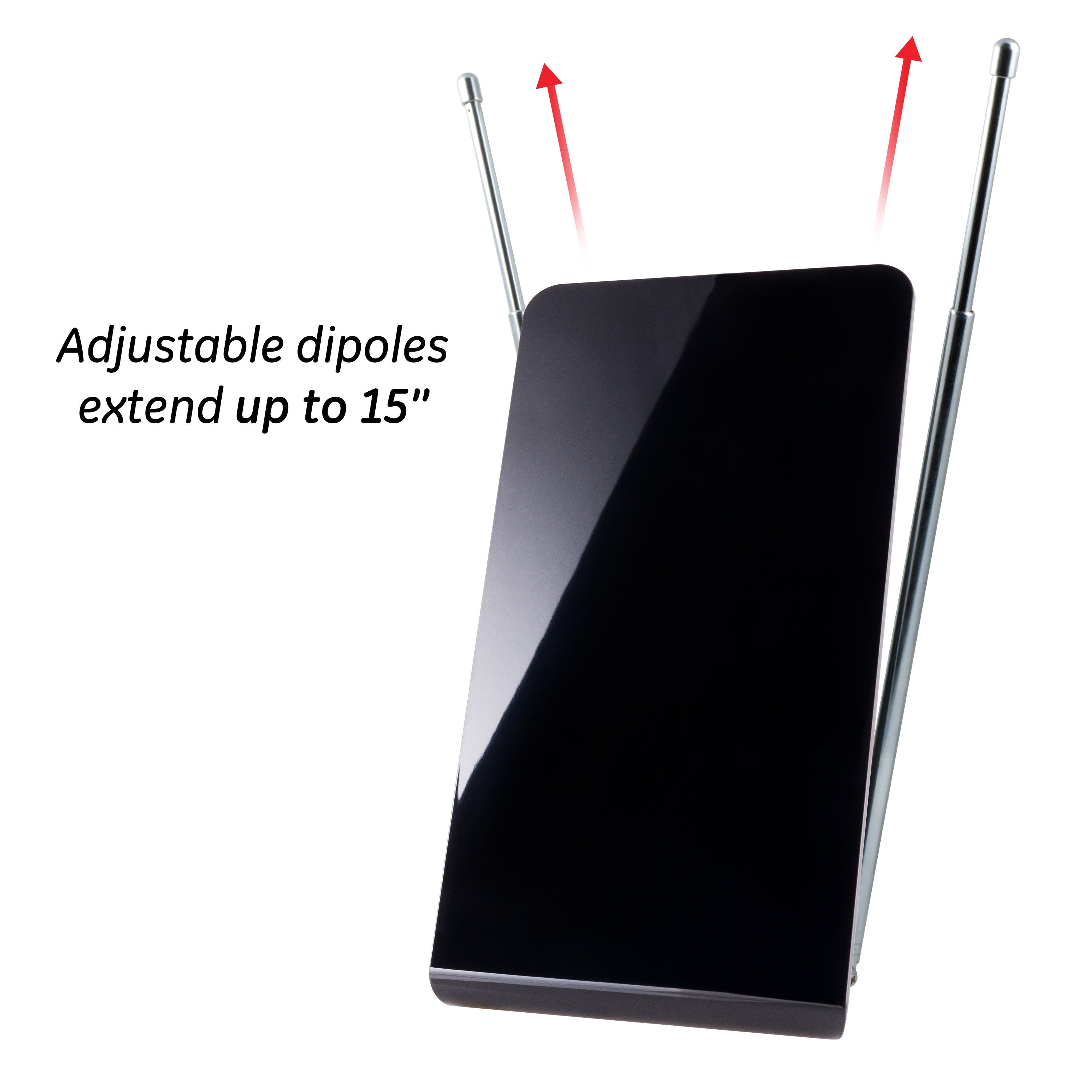 GE Pro Flat Panel HD Antenna, Black