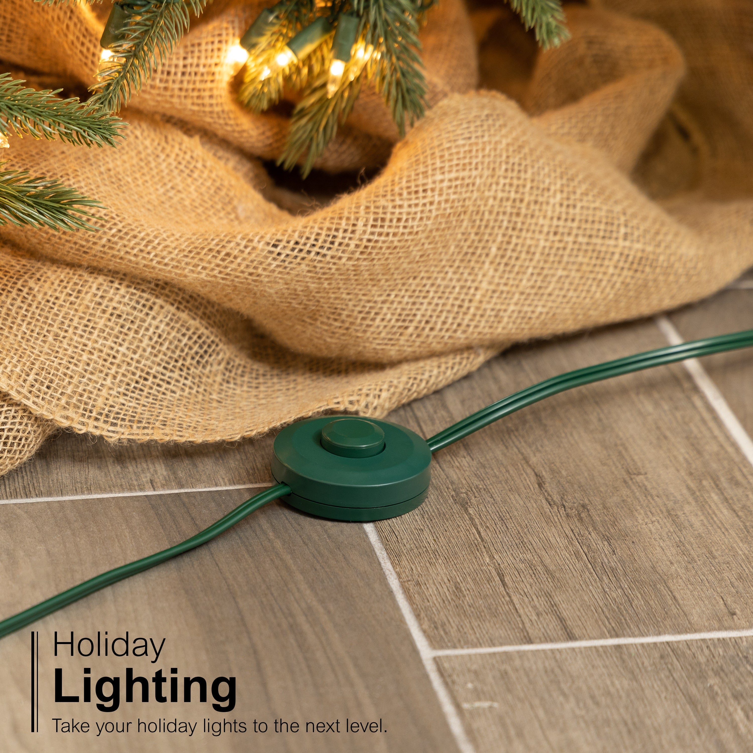 GE 3-Outlet 9ft. Extension Cord with Footswitch, Green