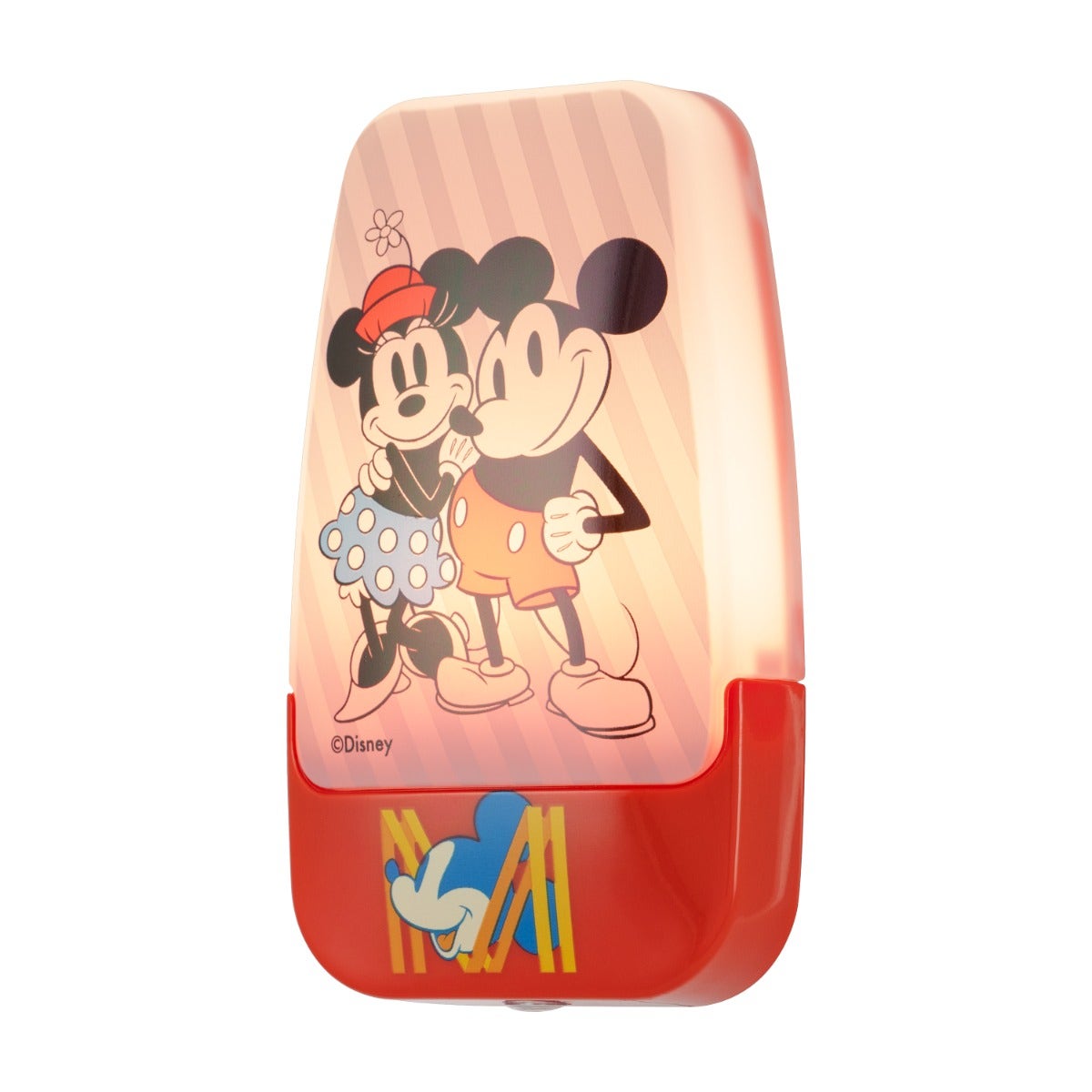 Disney Mickey & Minnie Light Sensing LED Night Light, Red