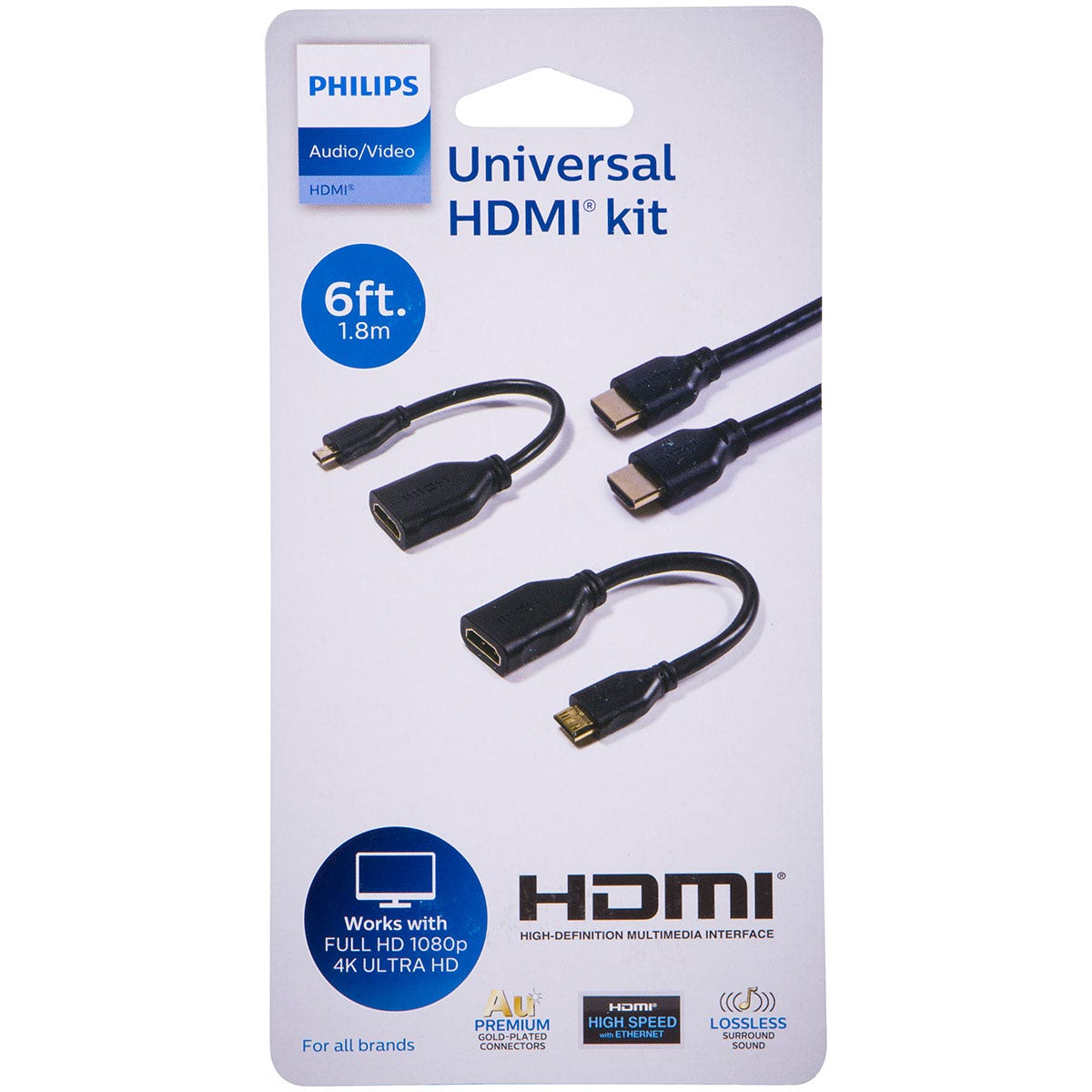 Philips Universal HDMI Kit, Black