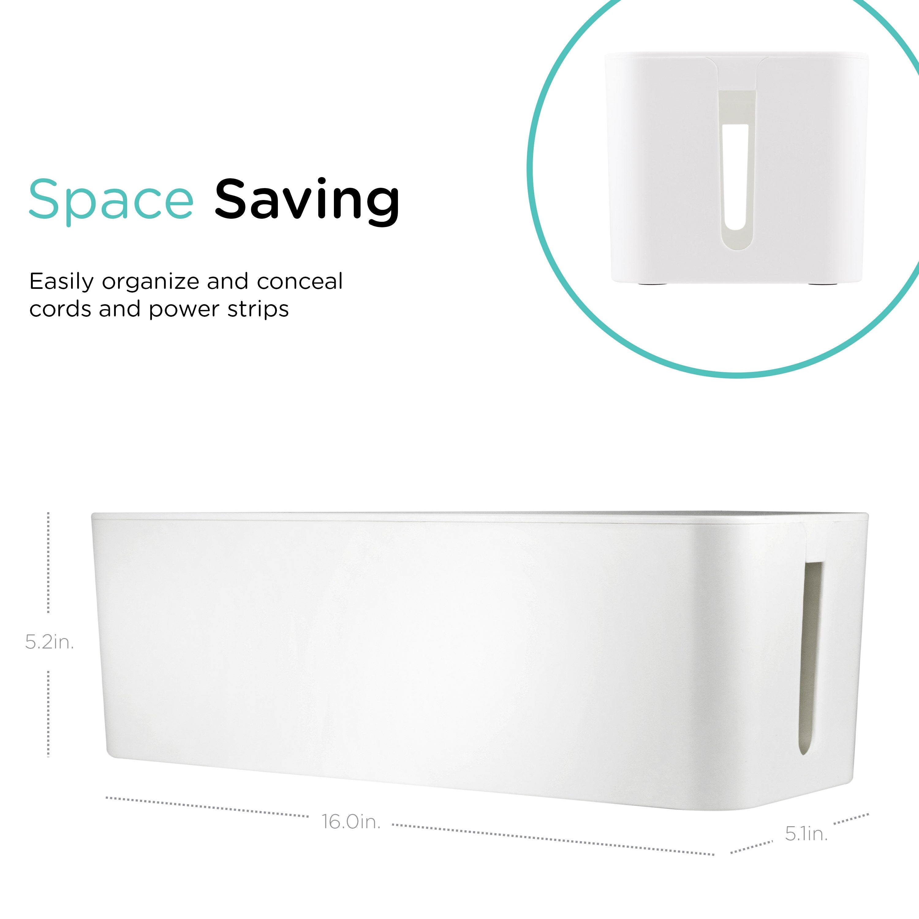 Cordinate Cord Management Box, White