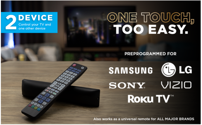 Finally, One Remote That Works With All of Your TV Brands