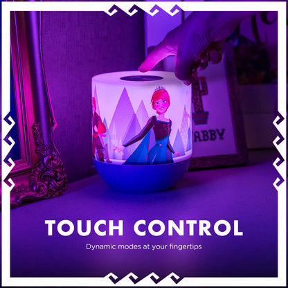 Disney Frozen II  Color Changing Tabletop LED Lamp Night Light, Purple