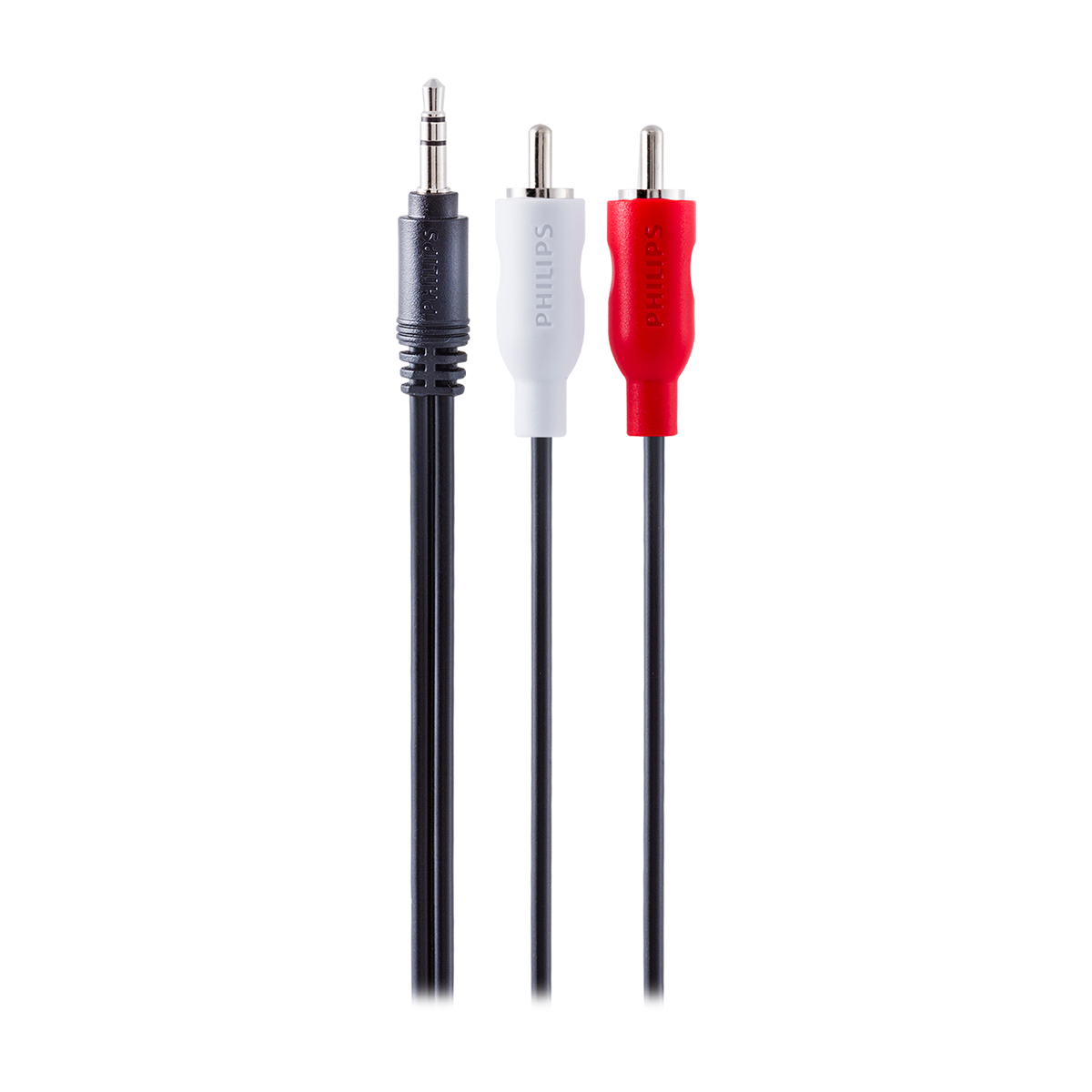 Philips 6 ft. Audio "Y" Adapter, Black