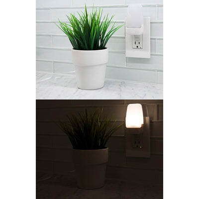 GE Light Sensing LED Night Light, 2 Pack, White