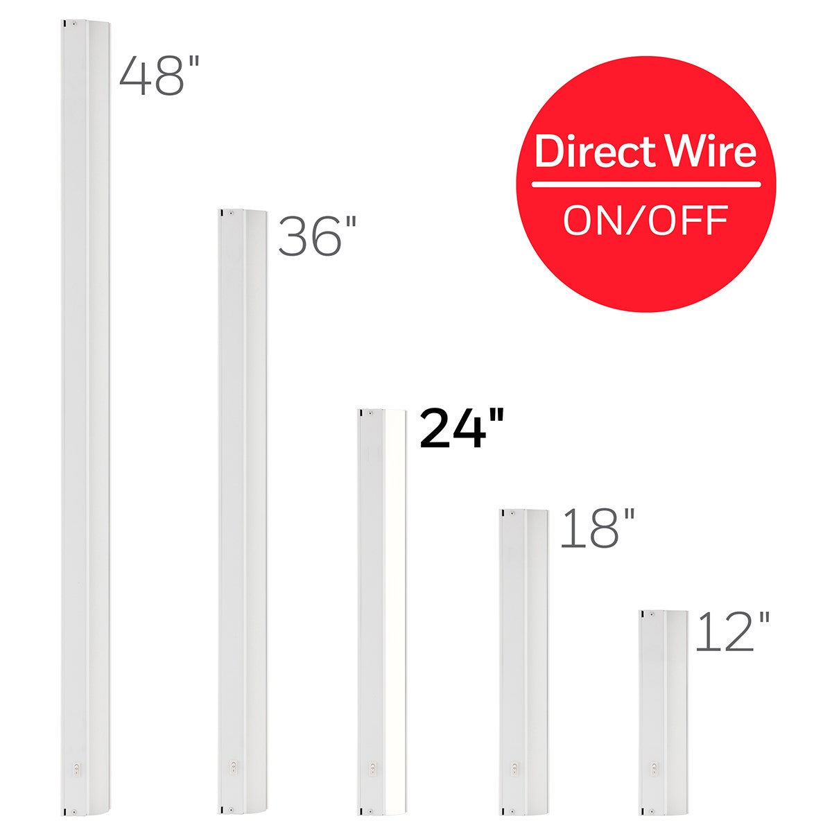 UltraPro 24in. On/Off Direct Wire LED Light Fixture