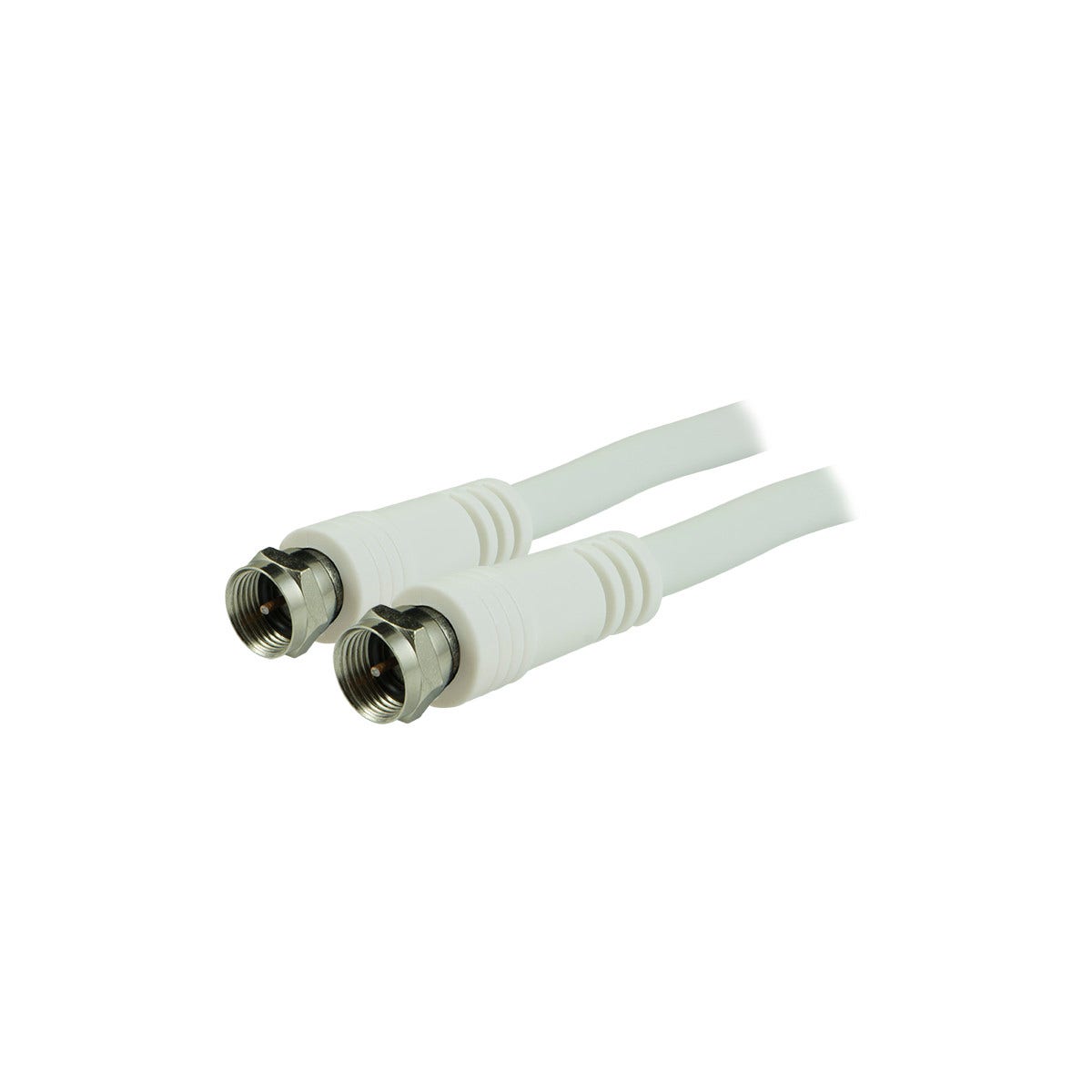 GE 50 ft. RG6 Coaxial Cable with F-Type Connectors, White