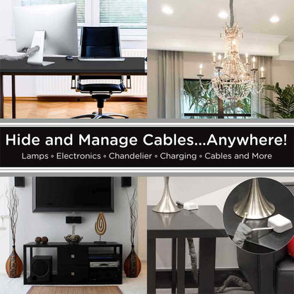 Cordinate 6ft. Fabric Cord Cover, Gray