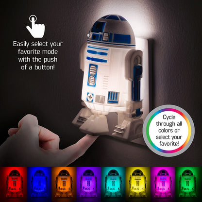 Star Wars R2-D2 Color Changing Light Sensing LED Night Light