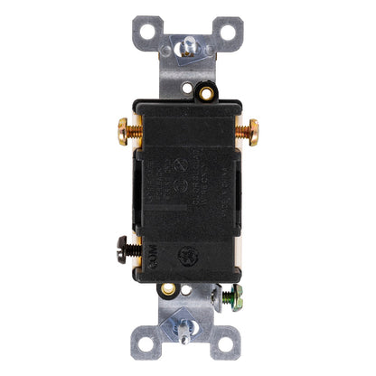 GE UltraPro Single Pole 3-Way Heavy-Duty Toggle Switch, White