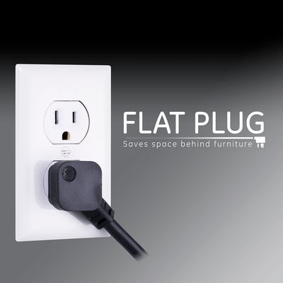 GE Pro 6-Outlet 4ft. Surge Protector, Black