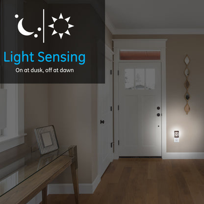GE CoverLite Celtic Design Light Sensing LED Night Light, Oil-Rubbed Bronze