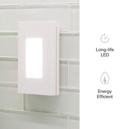 GE Slimline Coverlite Light Sensing LED Night Light, White