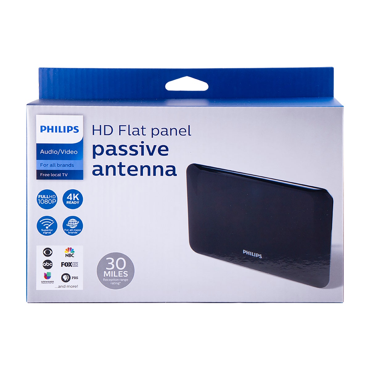 Philips Flat Panel HD Antenna, Black