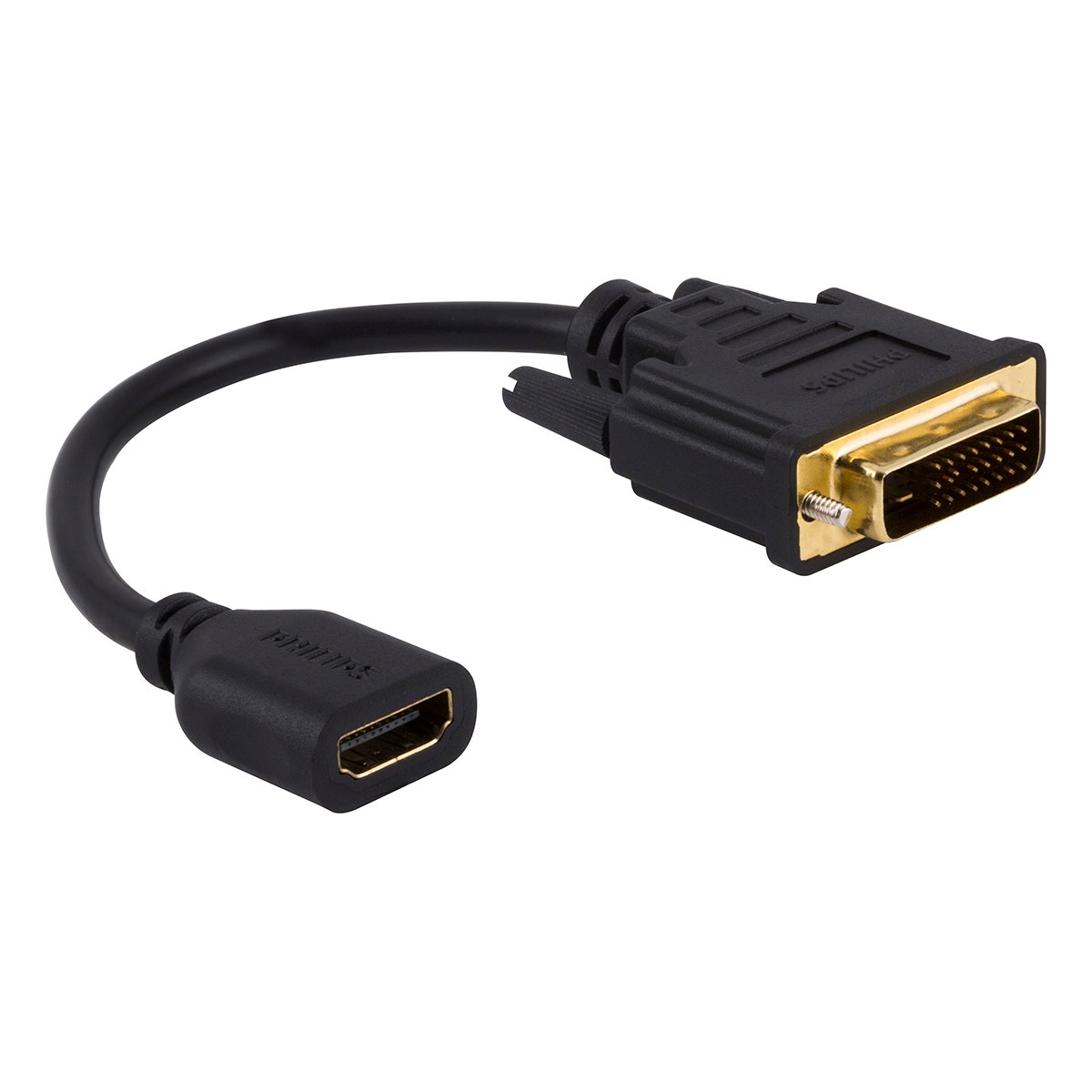 Philips DVI to HDMI Adapter, Black
