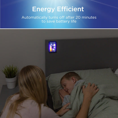 Lights by Night Planets Battery Operated LED Night Light Switch, Blue
