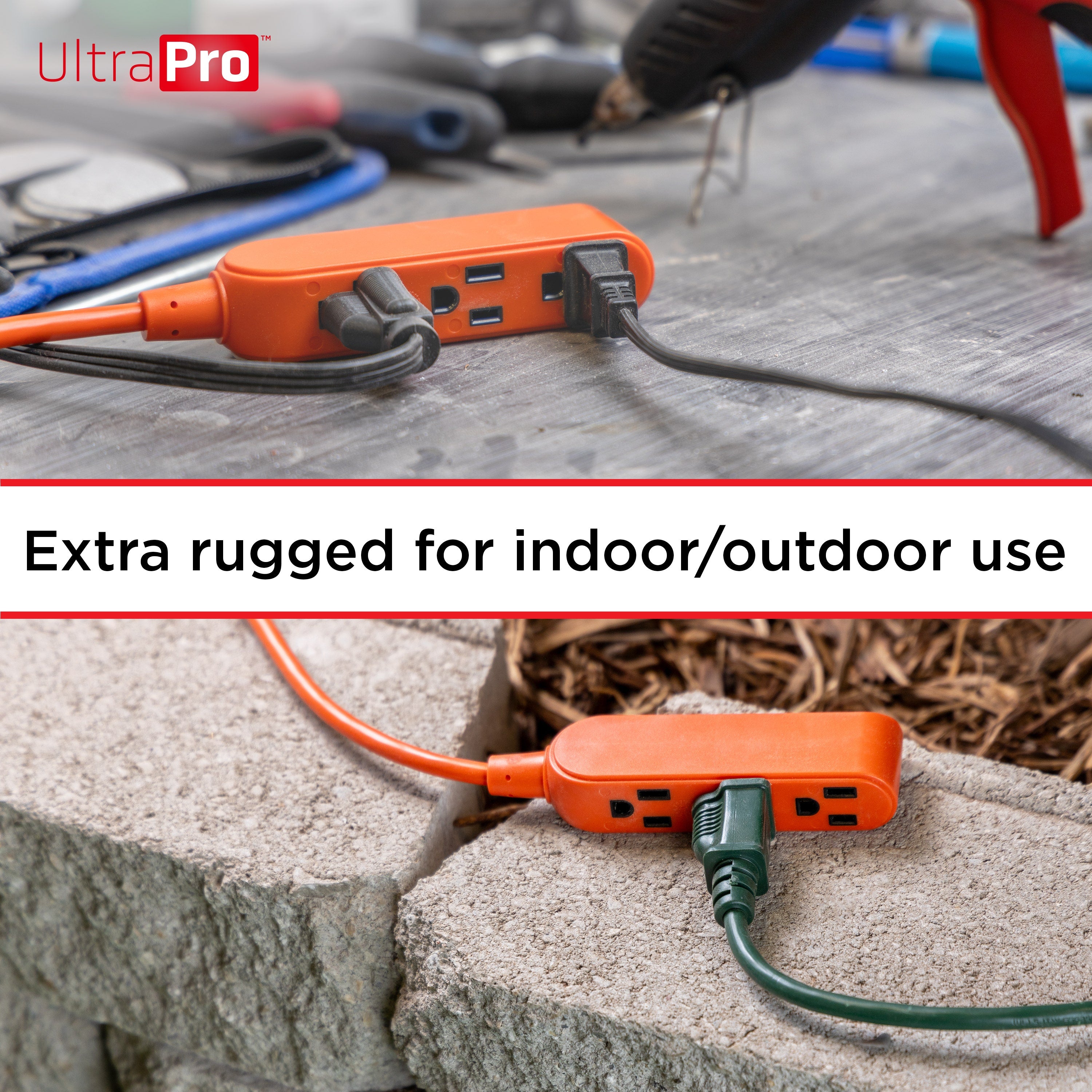 GE UltraPro 9ft. Outdoor Extension Cord, Orange