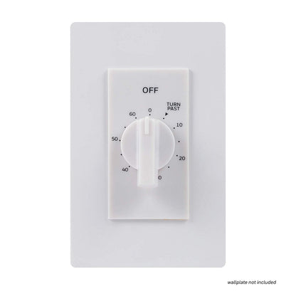 UltraPro In-Wall 60-Minute Spring-Wound Timer, White/Almond