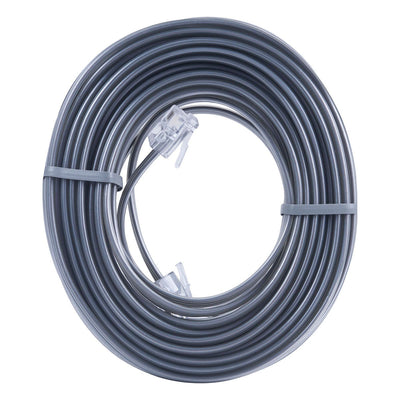 Power Gear 15 ft. Phone Line Cord, Gray