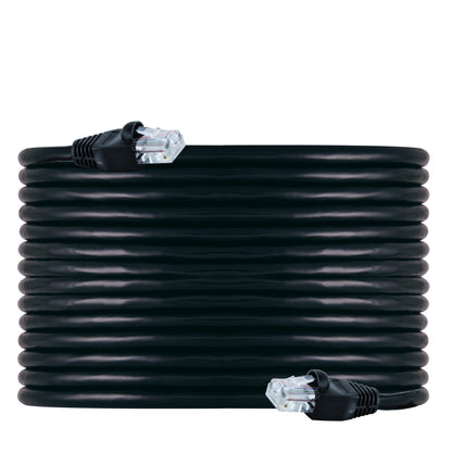 GE 50 ft. Cat 5e Ethernet Cable, Black