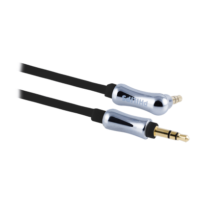 Philips Elite 3ft. 3.5mm Coiled Auxiliary Audio Cable, Black