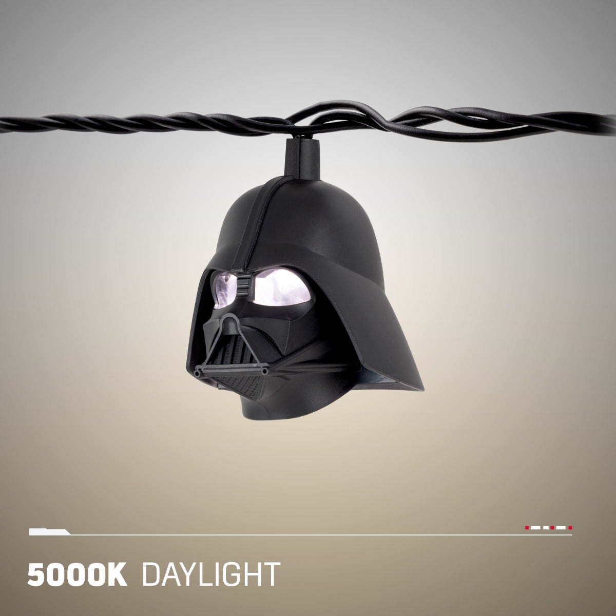 Star Wars Darth Vader LED String Lights, 10 Bulbs, 10ft. Black Cord