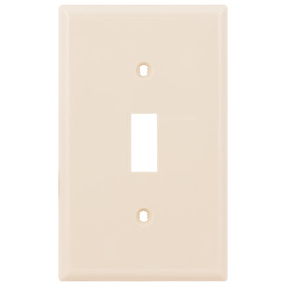 Power Gear Single Switch Wallplate, Light Almond