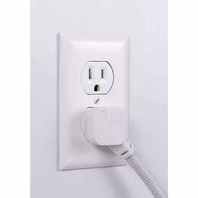 GE UltraPro 6-Outlet 2ft. Surge Protector with Braided Cord, White