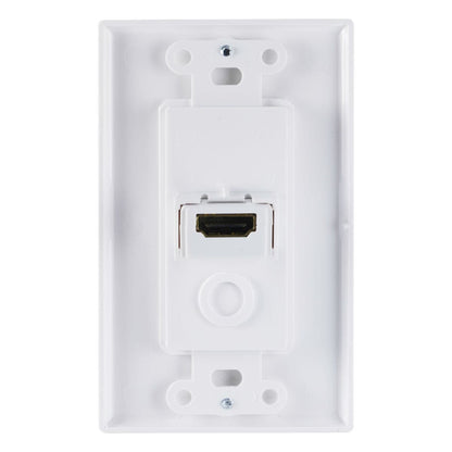 GE Single HDMI Wall Plate, White