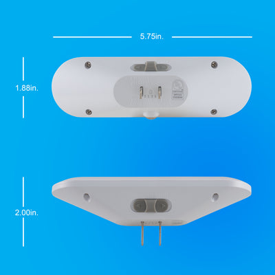 GE UltraBright Plug-In Automatic LED Light Bar, White, 2 Pack