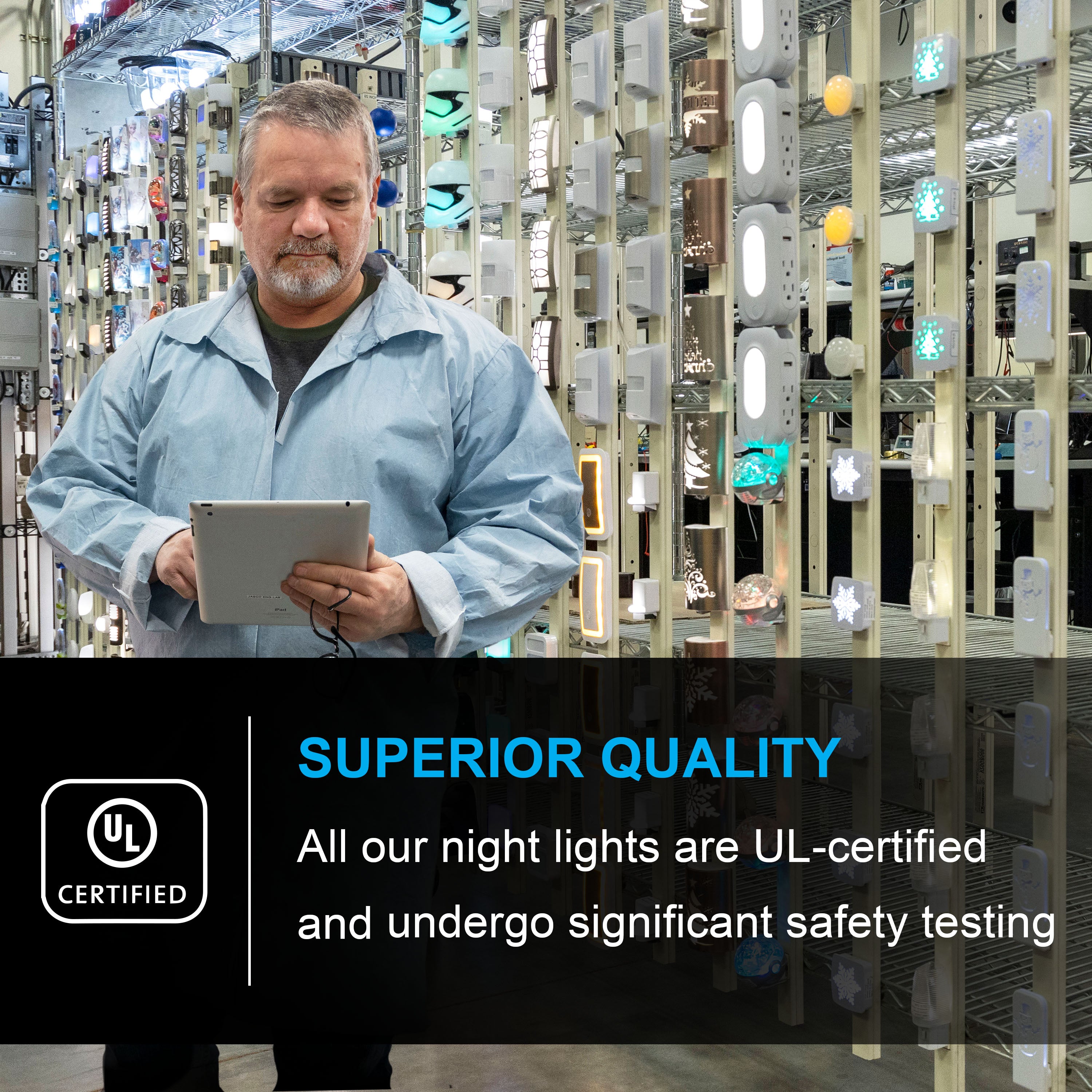 GE UltraBright Plug-In Automatic LED Light Bar, White